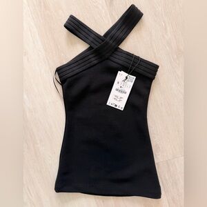 Zara Black Cross Strap Dress